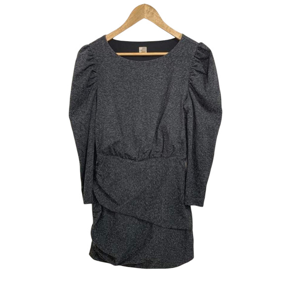 Rebecca Taylor La Vie Mini French Terry Dress Grey Size Small $295 - Picture 2 of 7